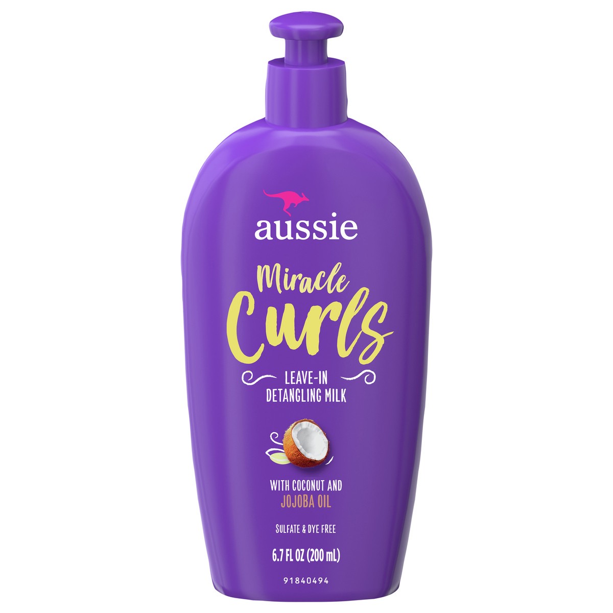 slide 1 of 66, Aussie Miracle Curls Leave-In Detangling Milk, 6.7 fl oz