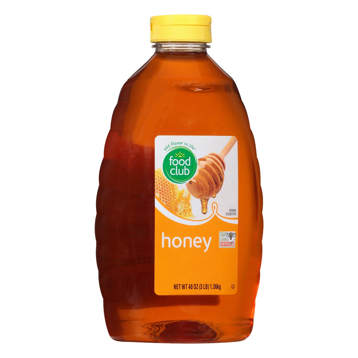 slide 2 of 10, Food Club U.s. Grade A Honey, 48 oz