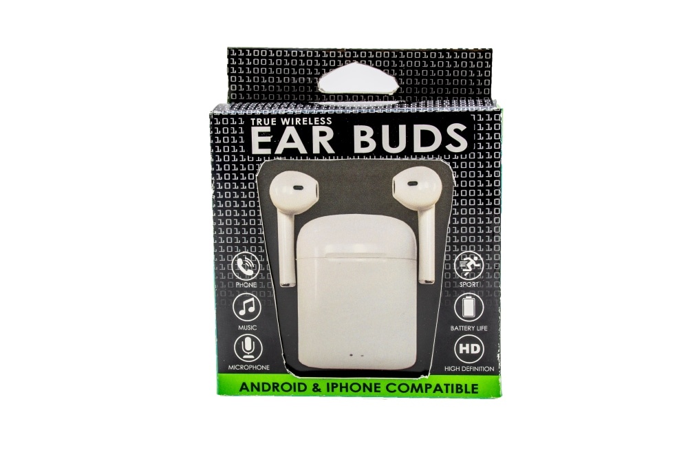 slide 1 of 1, James Paul Products I12S Wireless Earbuds - White, 1 ct
