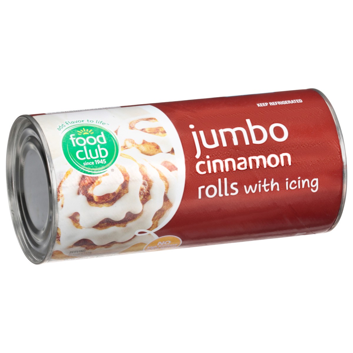 slide 2 of 9, Food Club Original Icing Cinnamon Rolls Jumbo 5 ea, 5 ct