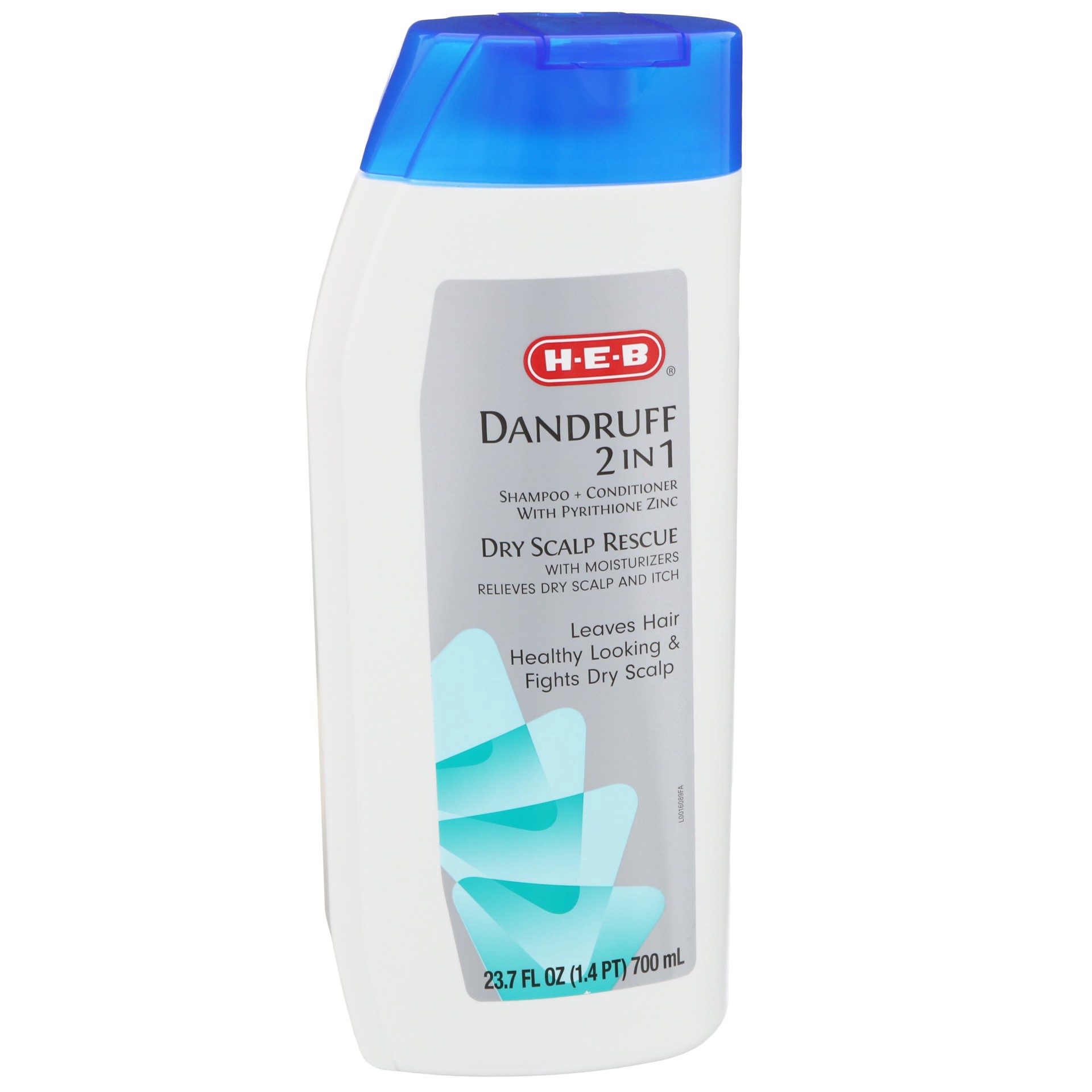 slide 1 of 1, H-E-B Dandruff 2-in-1 Dry Scalp Recovery Shampoo + Conditioner, 23.7 oz