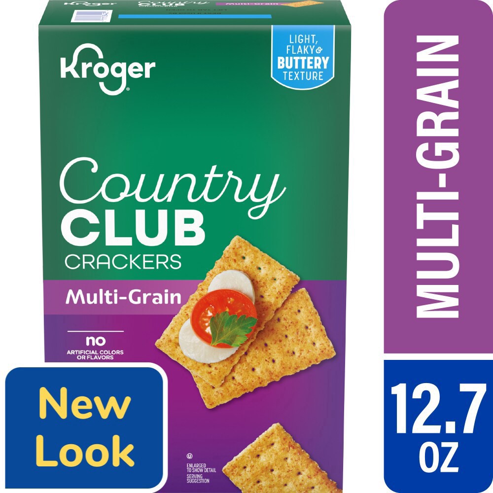 slide 2 of 5, Kroger Multi Grain Country Club Crackers, 12.7 oz