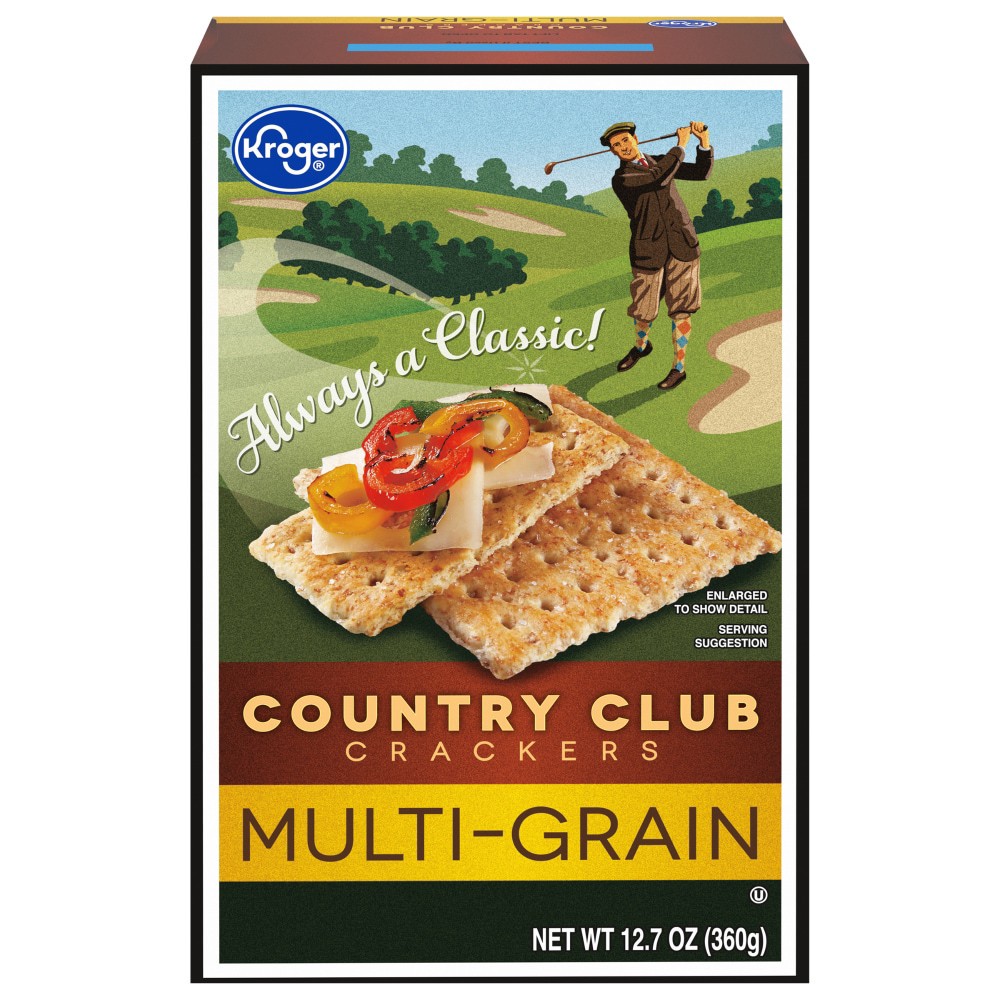 slide 1 of 3, Kroger Multi Grain Country Club Crackers, 12.7 oz