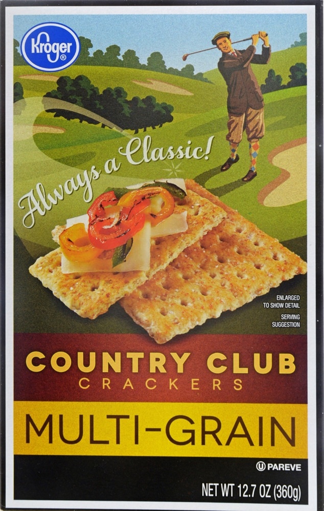 slide 1 of 1, Kroger Multi Grain Country Club Crackers, 12.7 oz