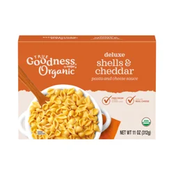 True Goodness Organic Deluxe Cheddar Shells And Cheese, 11 Oz