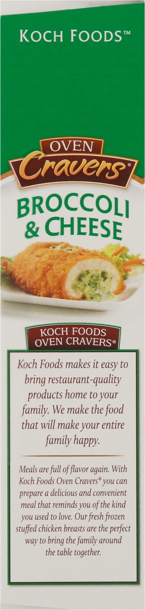 slide 5 of 13, Koch Foods Oven Cravers Broccoli & Cheese Stuffed Chicken Breast 2 Entrees, 2 ct