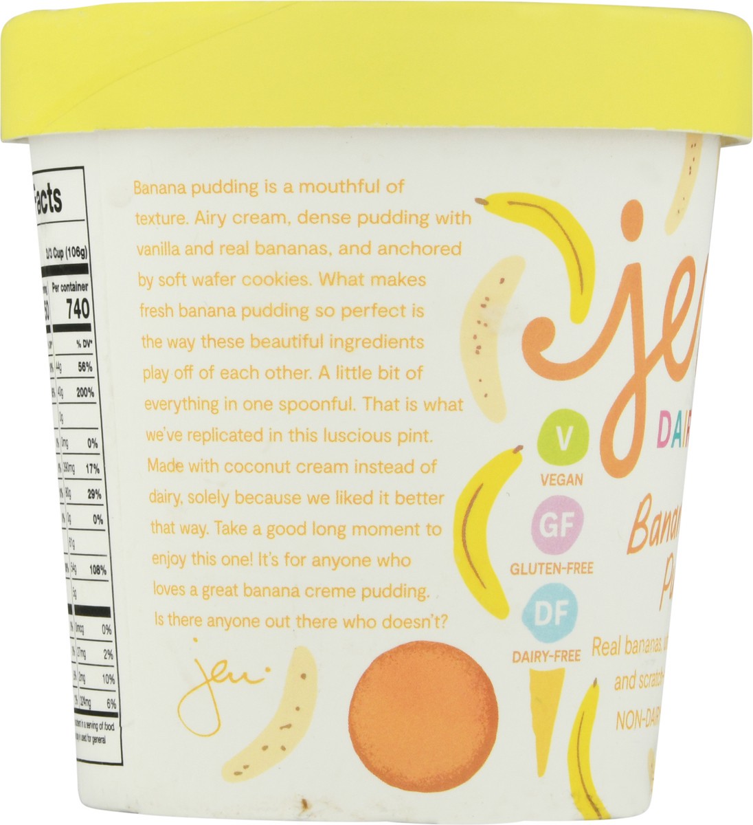 slide 11 of 12, Jeni's Dairy-Free Banana Cream Pudding Frozen Dessert 1 pt, 1 pt