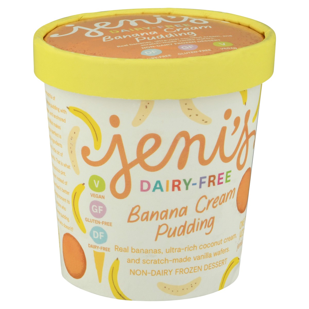 slide 12 of 12, Jeni's Dairy-Free Banana Cream Pudding Frozen Dessert 1 pt, 1 pt