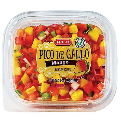 slide 1 of 1, H-E-B Mango Pico de Gallo, 14 oz