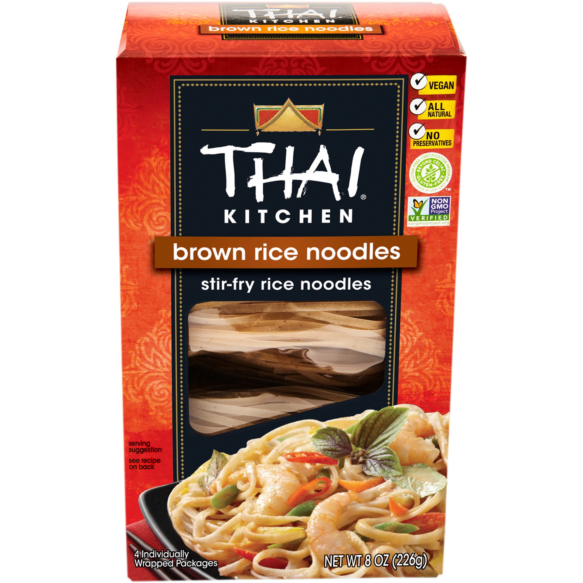 slide 1 of 9, Thai Kitchen Gluten Free Brown Rice Noodles, 8 oz, 8 oz