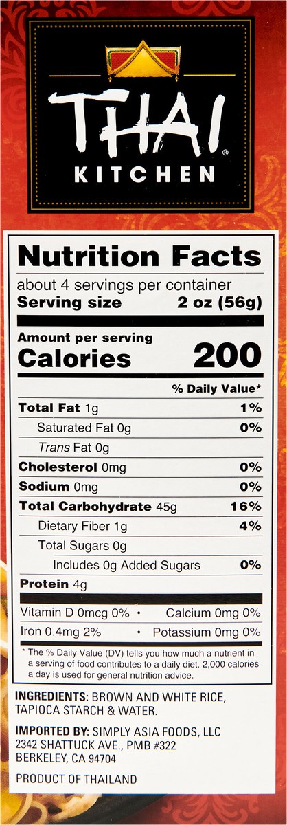 slide 2 of 9, Thai Kitchen Gluten Free Brown Rice Noodles, 8 oz