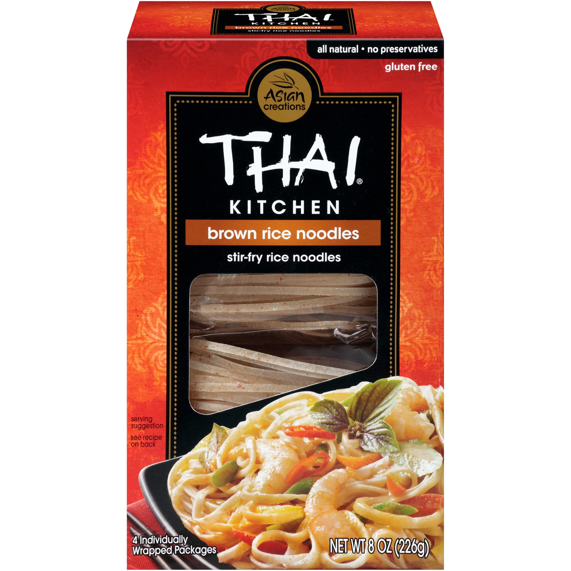 slide 1 of 2, Thai Kitchen Gluten Free Brown Rice Noodles, 8 oz