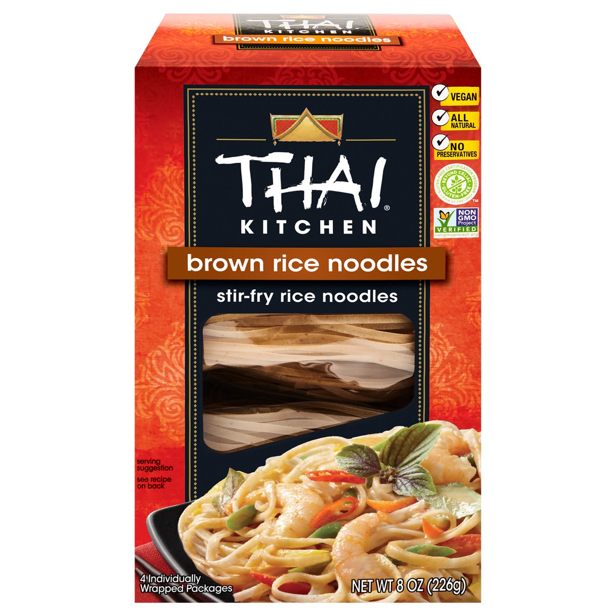 slide 1 of 9, Thai Kitchen Gluten Free Brown Rice Noodles, 8 oz