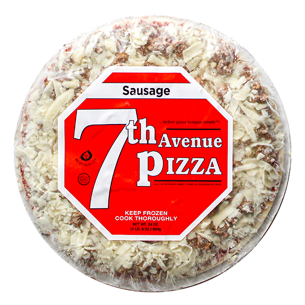 slide 1 of 1, 7Th Avenue Pizza Sausage Pizza, 12 in