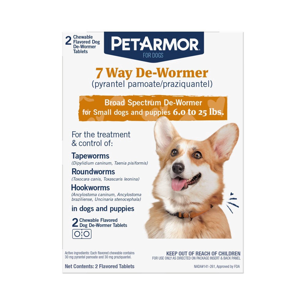 slide 8 of 25, Pa 7 Way Sm Dewormer Dog 2Ct, 2 ct