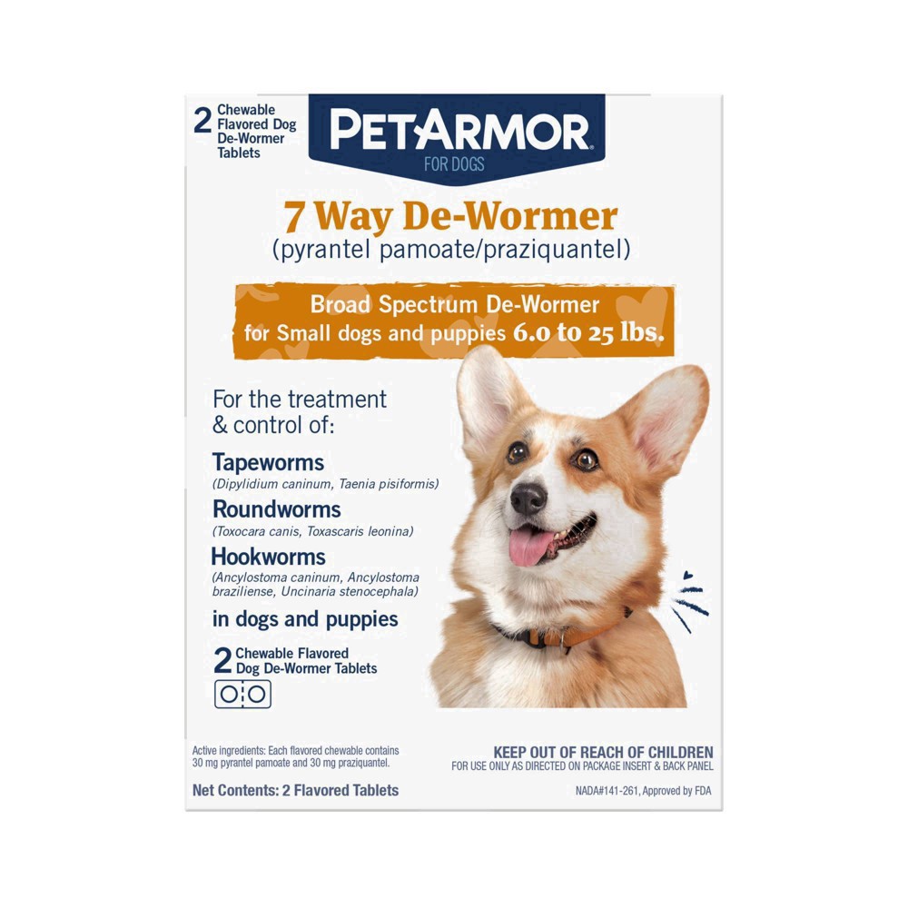 slide 23 of 25, Pa 7 Way Sm Dewormer Dog 2Ct, 2 ct