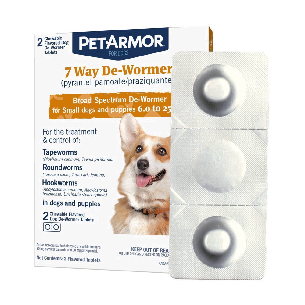 slide 18 of 25, Pa 7 Way Sm Dewormer Dog 2Ct, 2 ct