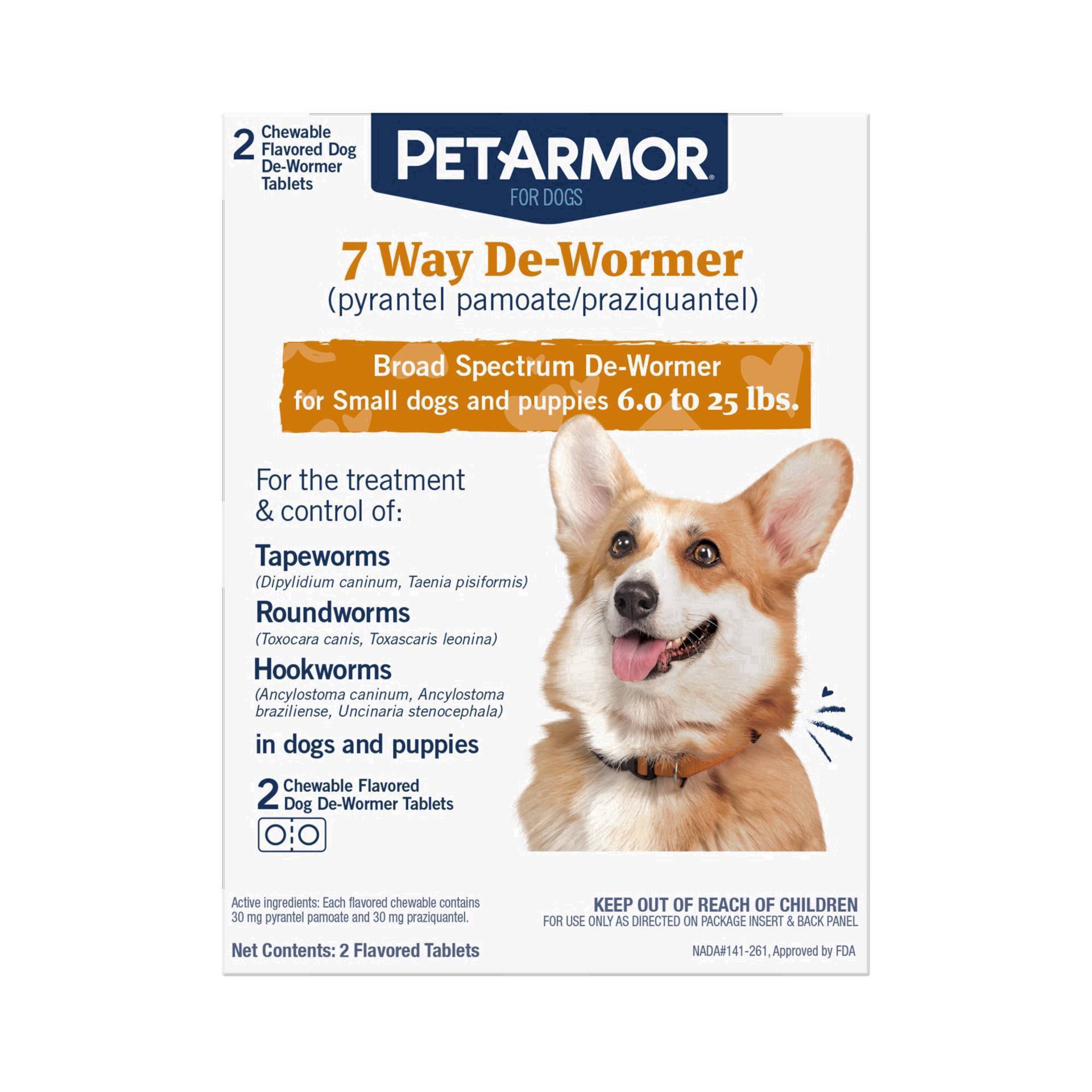 slide 20 of 25, Pa 7 Way Sm Dewormer Dog 2Ct, 2 ct