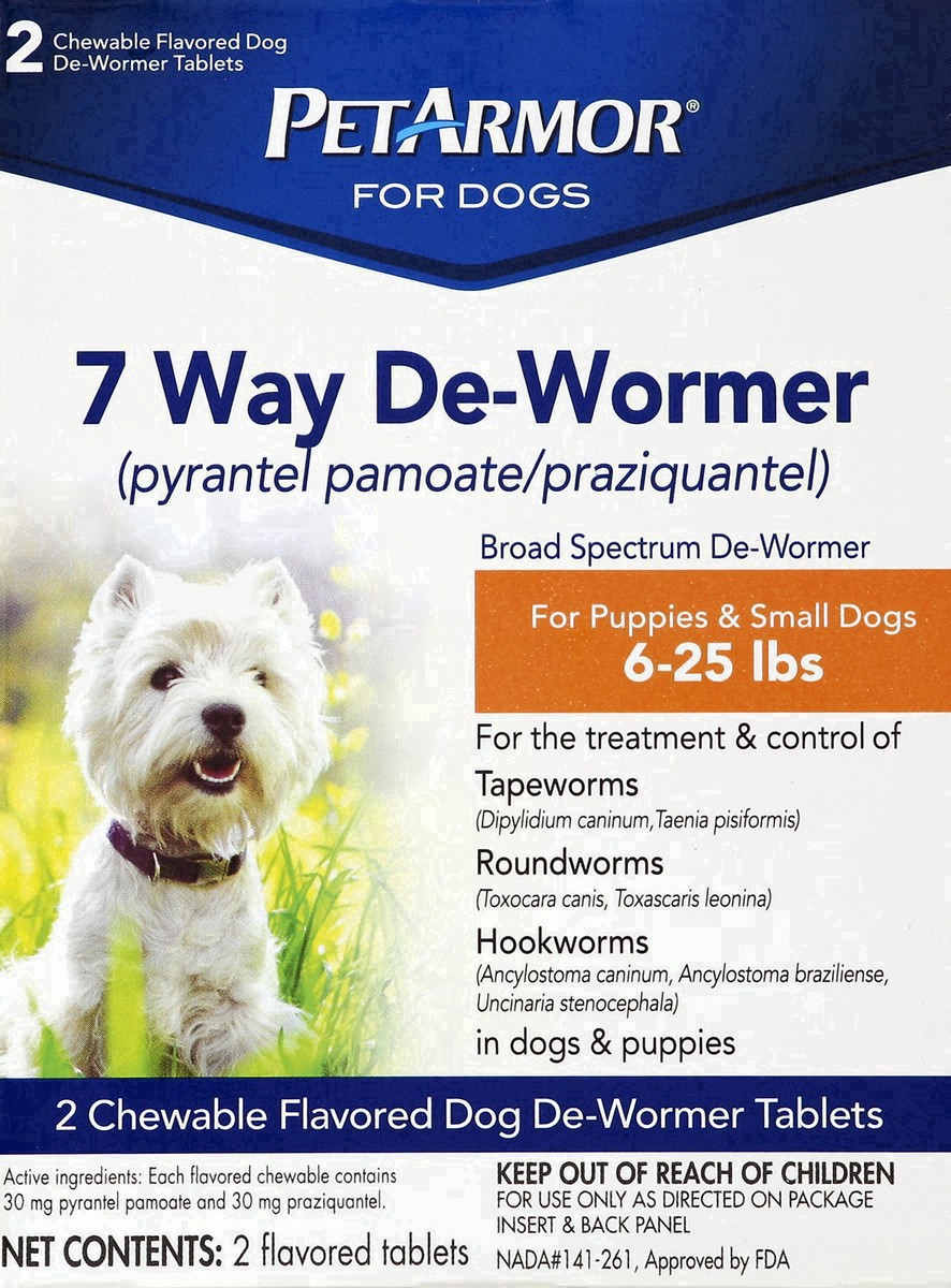 slide 21 of 25, Pa 7 Way Sm Dewormer Dog 2Ct, 2 ct