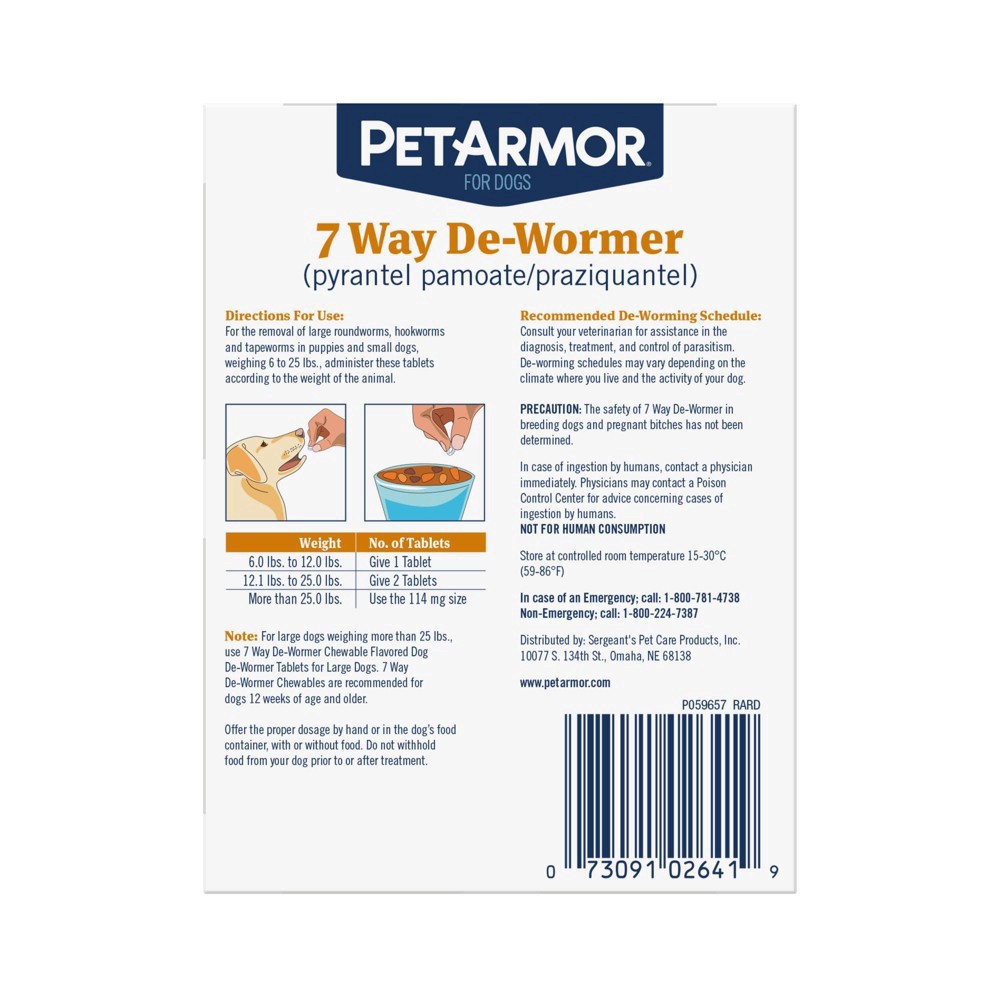 slide 22 of 25, Pa 7 Way Sm Dewormer Dog 2Ct, 2 ct