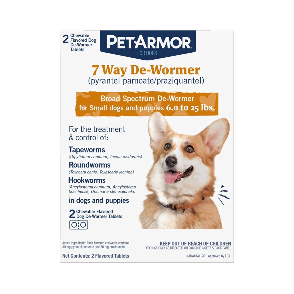 slide 13 of 25, Pa 7 Way Sm Dewormer Dog 2Ct, 2 ct