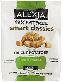 slide 1 of 1, Alexia Smart Classics Tri-Cut Potatoes Roasted with Seasalt, 32 oz