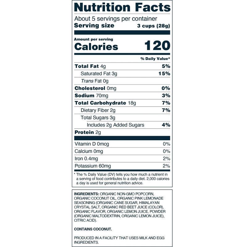 slide 6 of 6, Lesser Evil Popcorn Pnk Lmnde, 4.6 oz