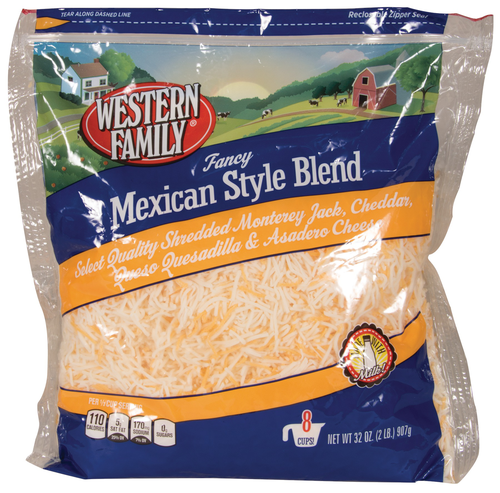 slide 1 of 1, Western Family Mexican Shreds, 32 oz