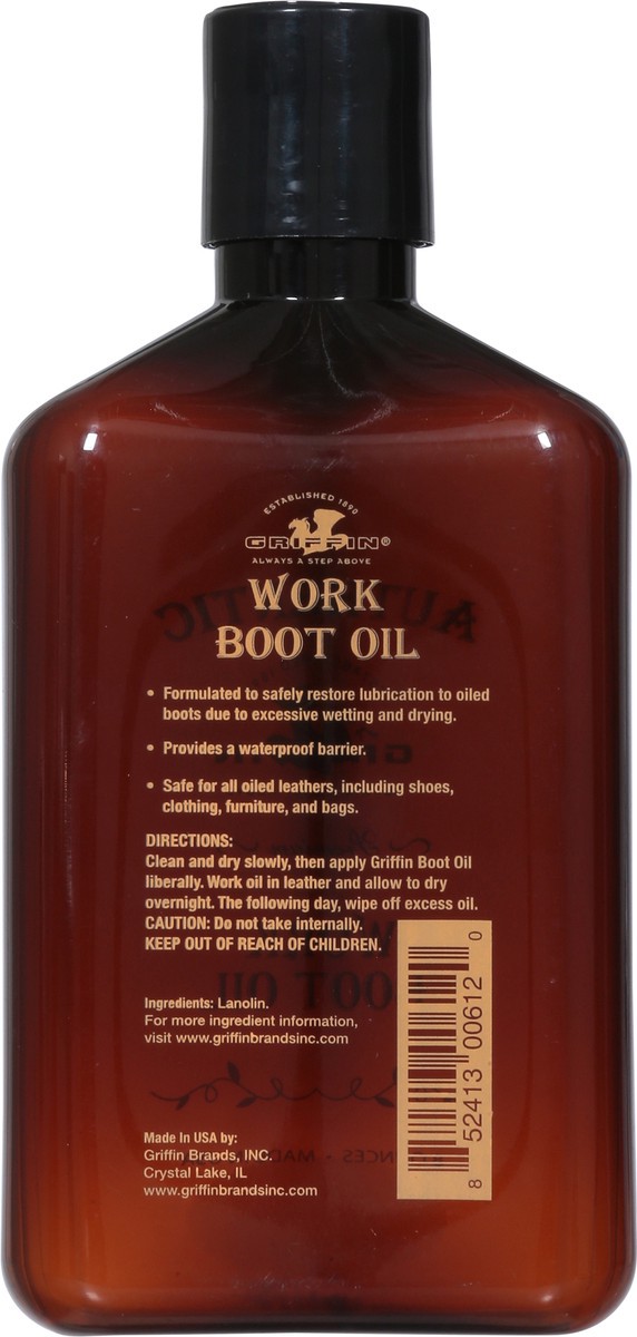 slide 10 of 13, Griffin Bros. Premium Work Boot Oil 8 oz, 8 fl oz