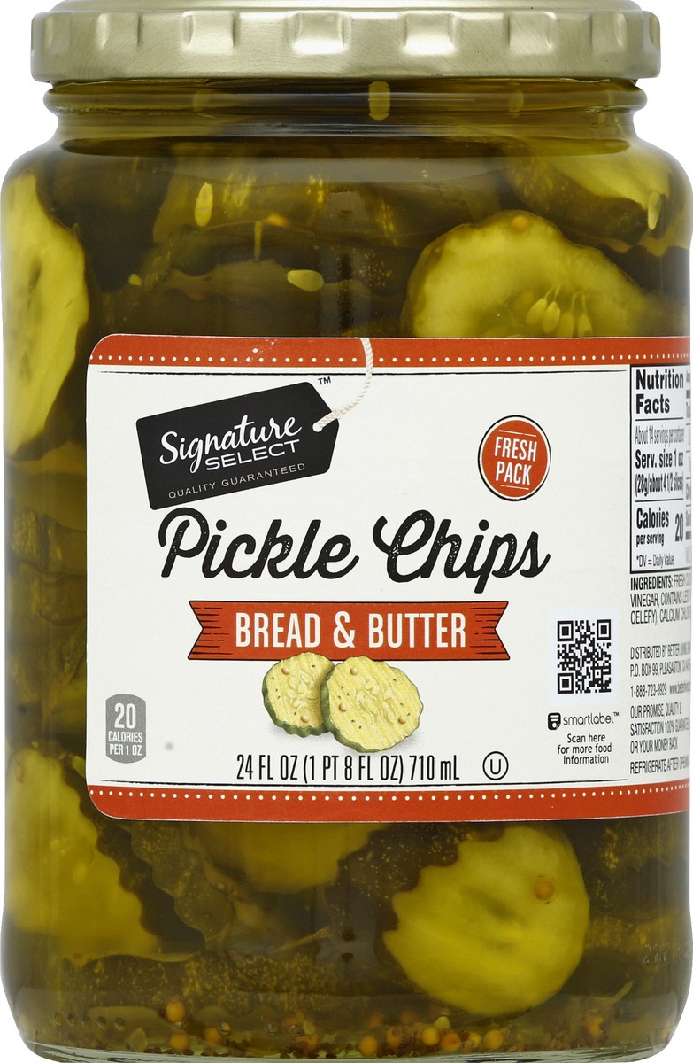 slide 4 of 4, Signature Select Pickle Chips 24 oz, 1 ct