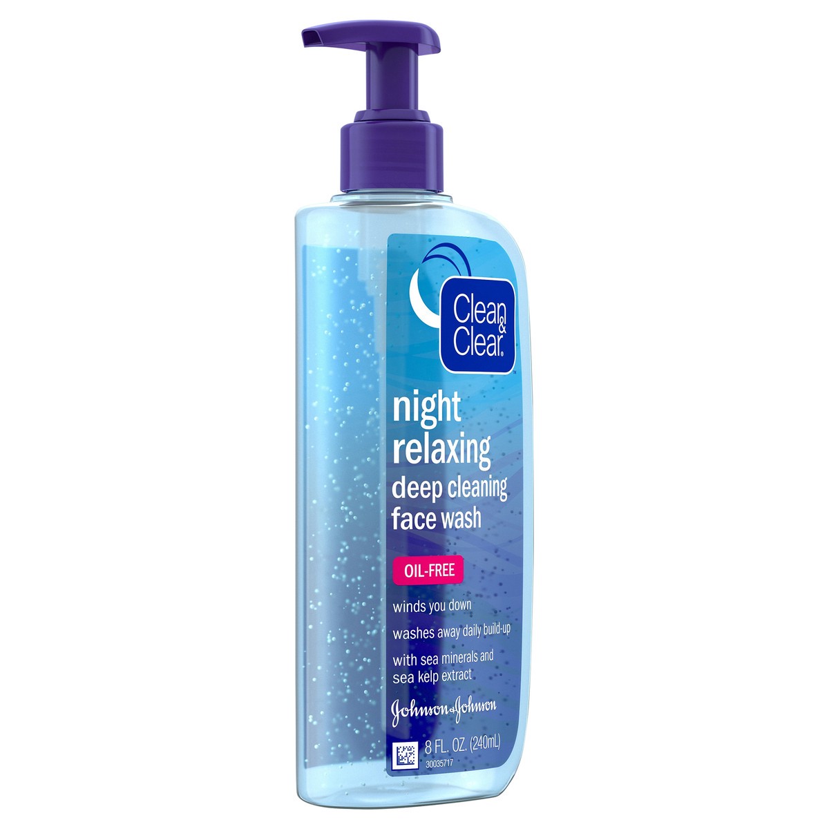 slide 2 of 7, Clean & Clear Night Relaxing Oil-Free Deep Cleaning Face Wash - 8 fl oz, 8 fl oz