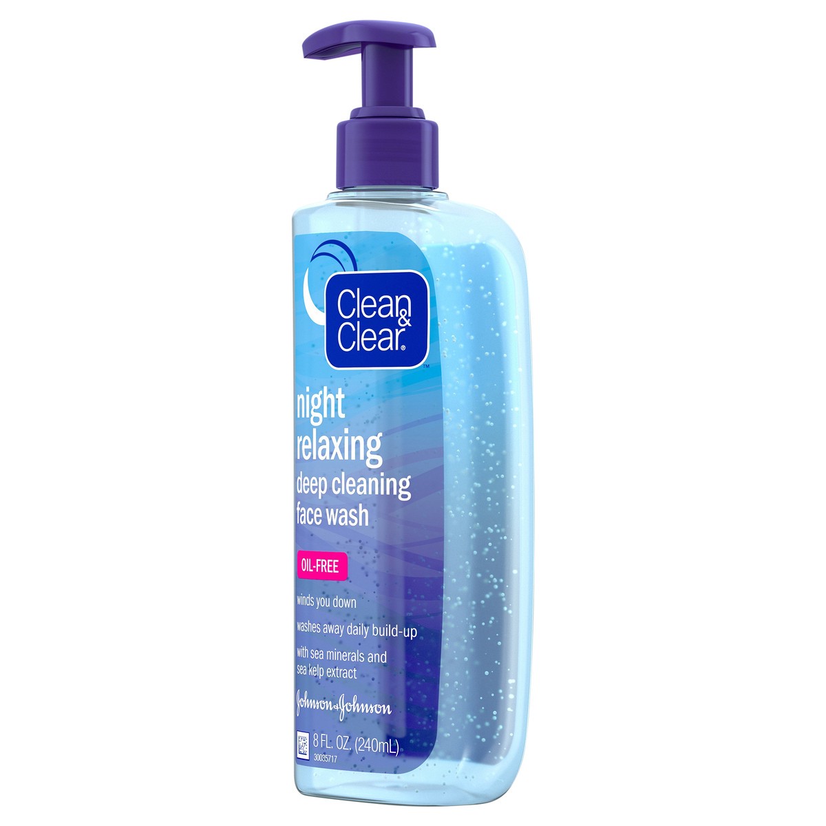 slide 3 of 7, Clean & Clear Night Relaxing Oil-Free Deep Cleaning Face Wash - 8 fl oz, 8 fl oz