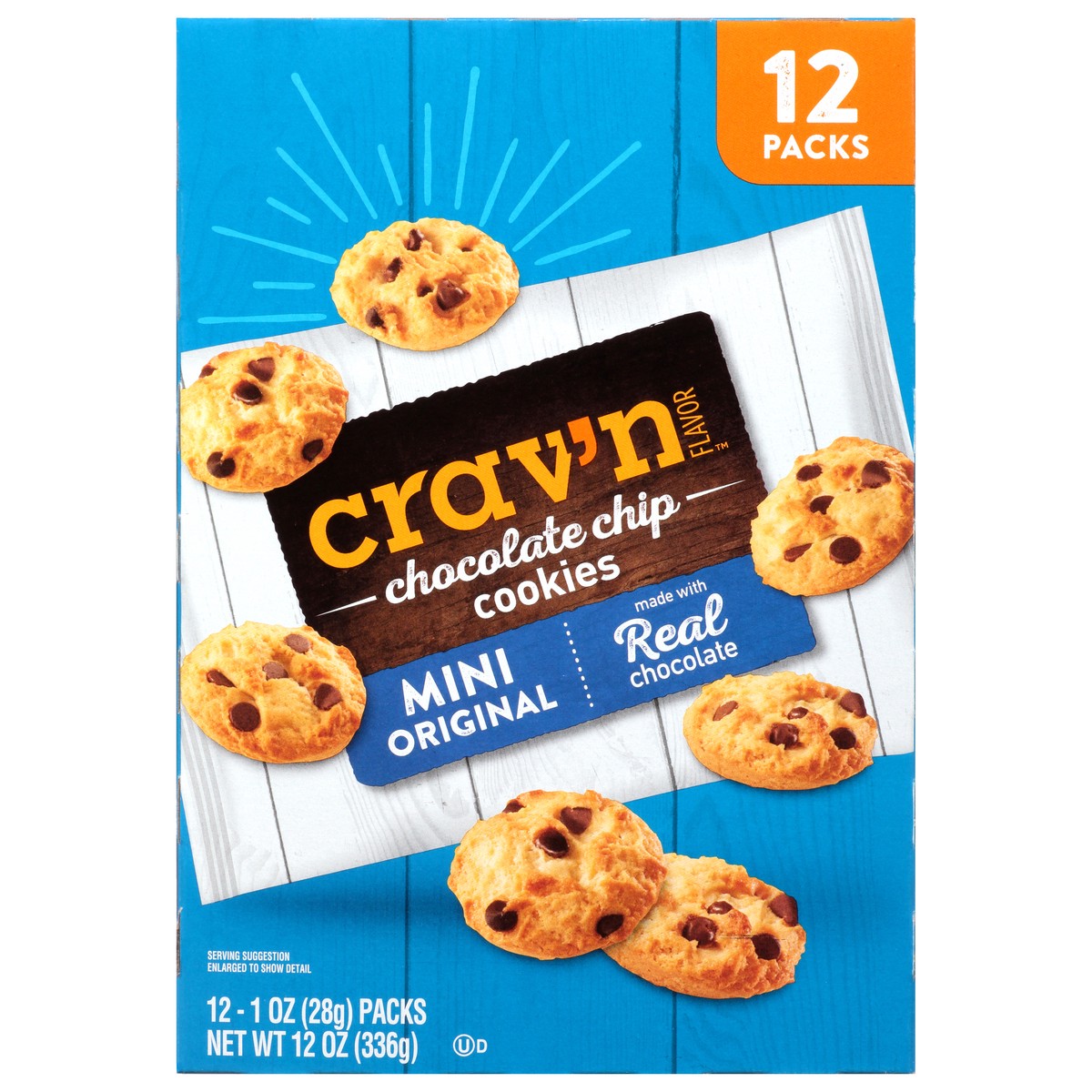 slide 13 of 19, Crav'n Flavor Crav'N Cke Choc Chip Mini - 12 ct, 12 ct