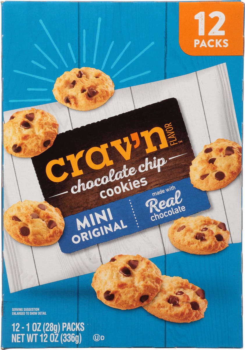 slide 7 of 19, Crav'n Flavor Crav'N Cke Choc Chip Mini - 12 ct, 12 ct