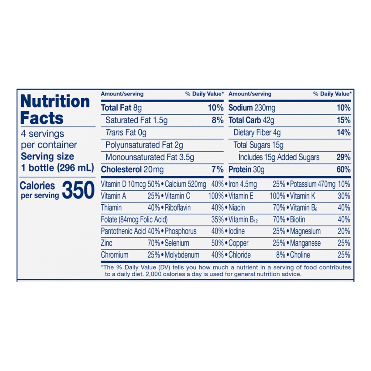 slide 5 of 12, Ensure Complete Vanilla Nutrition Shake 4-10 fl oz Bottle, 4 ct