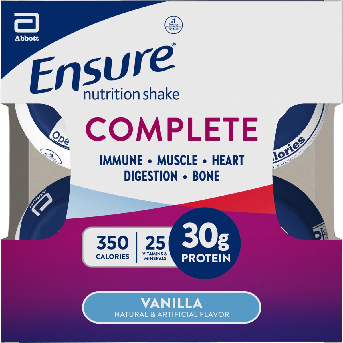 slide 6 of 12, Ensure Complete Vanilla Nutrition Shake 4-10 fl oz Bottle, 4 ct