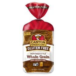 Canyon Bakehouse Heritage Style Whole Grain Gluten Free Bread, Large-Sliced, Frozen, 24 oz, Loaf