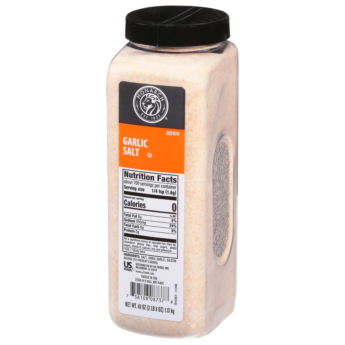 slide 12 of 14, Monarch Garlic Salt - 40 oz, 40 oz