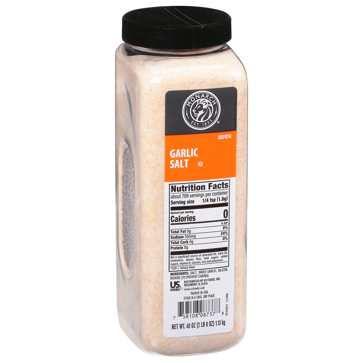 slide 7 of 14, Monarch Garlic Salt - 40 oz, 40 oz