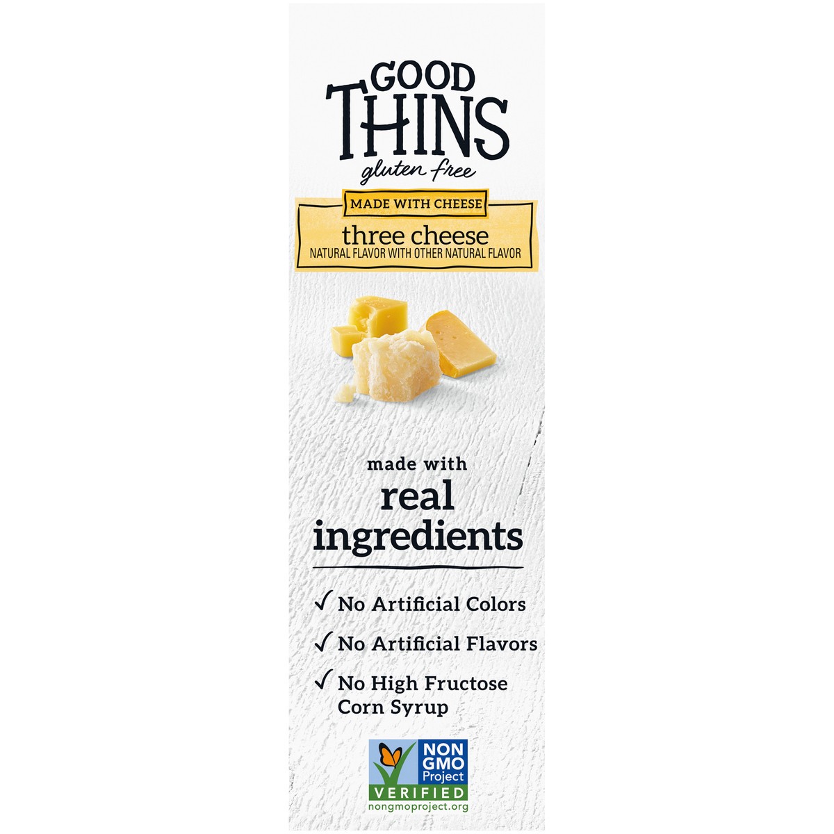 slide 7 of 9, GOOD THiNS Gluten Free Three Cheese Rice & Cheese Snacks 3.5 oz. Box, 3.5 oz