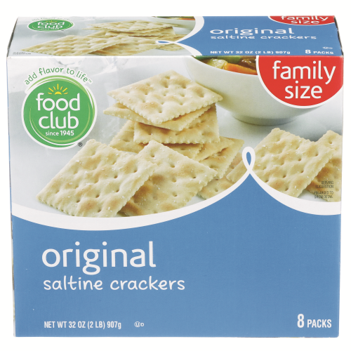 slide 1 of 1, Food Club Original Saltine Crackers, 32 oz