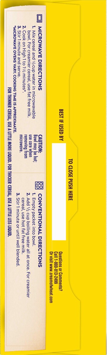 slide 3 of 9, Cream of Wheat Instant Bananas & Cream Hot Cereal 10-1.23 oz. Packets, 12.3 oz