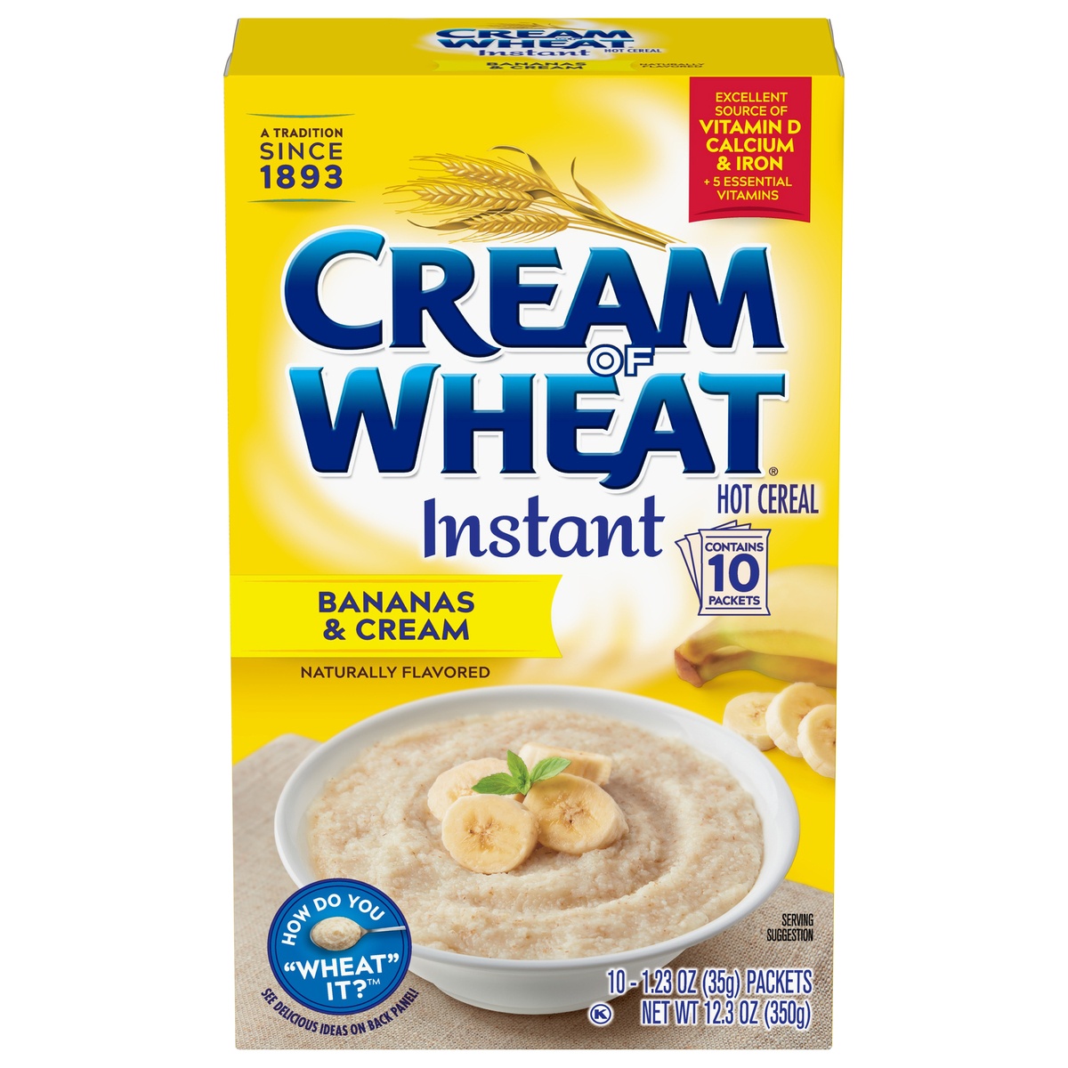 slide 1 of 11, Cream of Wheat Banana Cream Hot Cereal, 12.3 oz