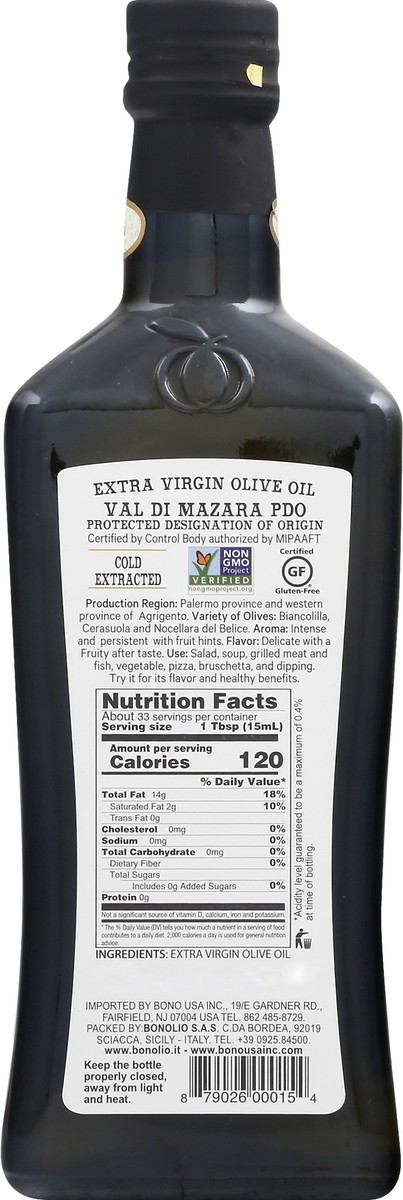 slide 3 of 10, Bono Sicilian Extra Virgin Olive Oil, 16.9 oz