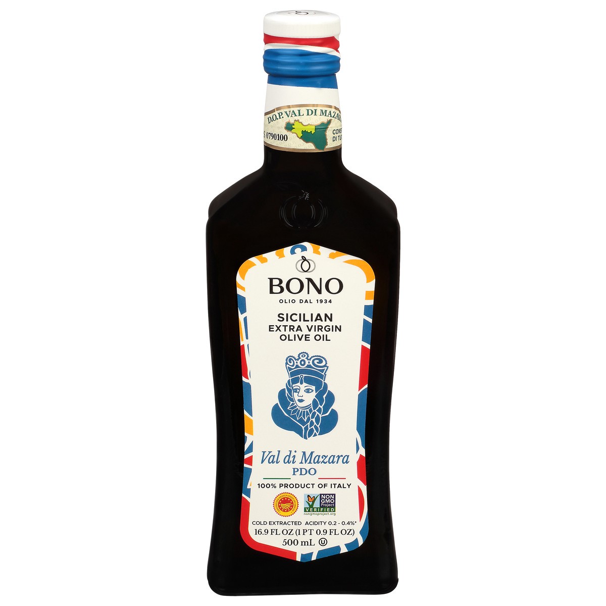 slide 1 of 10, Bono Sicilian Extra Virgin Olive Oil, 16.9 oz