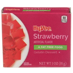 Hy-vee Strawberry Gelatin Dessert - 3 oz
