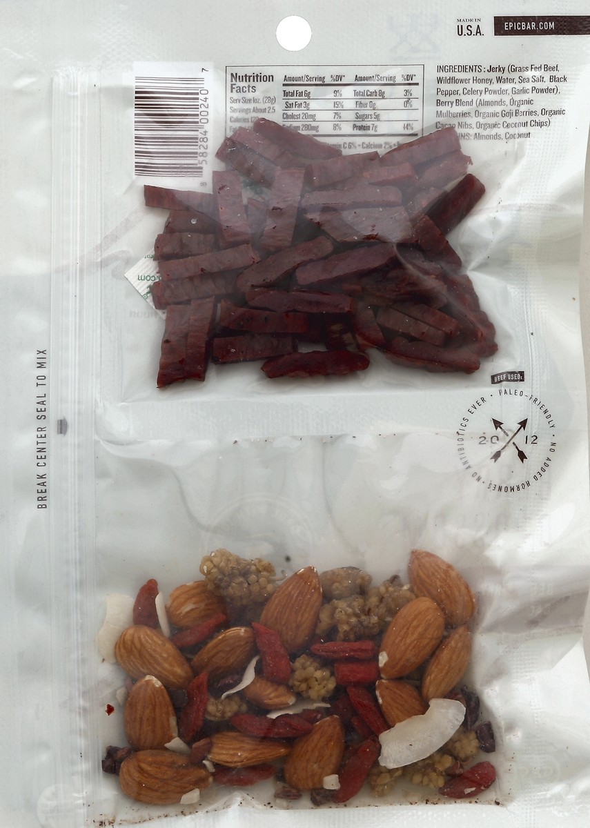 slide 6 of 6, Epic Provisions Jerky Super Berry Blend, 2.25 oz