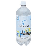 slide 1 of 1, Refreshe Seltzer Water Lemon Flavored, 1 liter