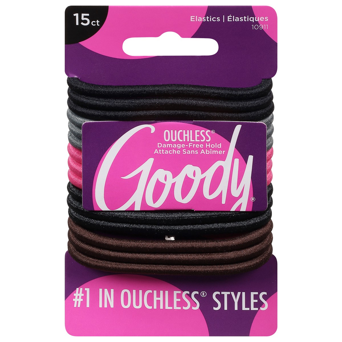 slide 1 of 9, Goody Ouchless Elastics 15 ea, 15 ct