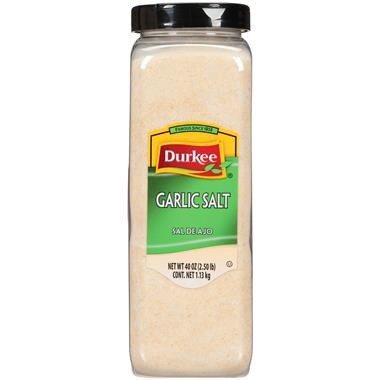 slide 1 of 1, Durkee Garlic Salt, 40 oz